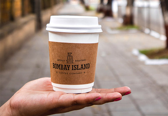take away coffee cup by bombay island specialty coffee roasters